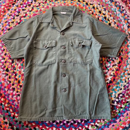 1970s OG-107 Vietnam War Button Up Shirt