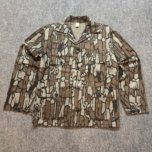1980s Trebark Camo Button Up Shirt - S