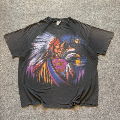 90s 3D Emblem Native T-Shirt - 2XL