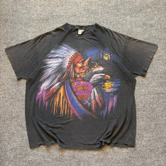 90s 3D Emblem Native T-Shirt - 2XL