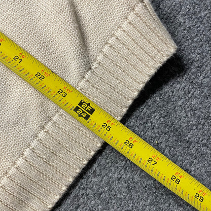 Vintage Lands End American Flag Knit Sweater - L