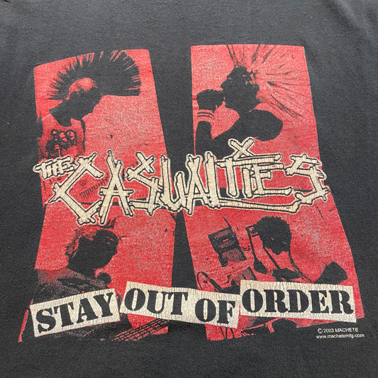 02’ The Casualties Stay Out of Order Cut off - XL
