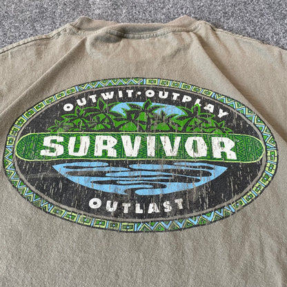 2000s Survivor TV Promo Shirt - L