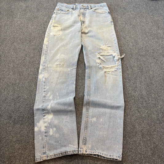 90s Levi’s 505 Bleached & Distressed Jeans - 32x34