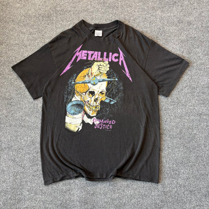 1988 Metallica Damaged Justice Tour T-Shirt - L