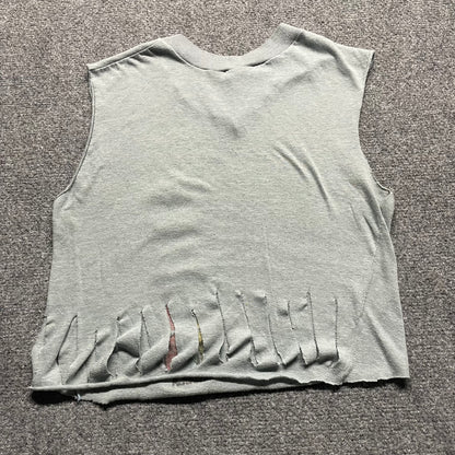 Womens 1980s Reggae Jamaica Cutoff - S