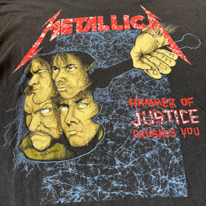 1988 Metallica Damaged Justice Tour T-Shirt - L