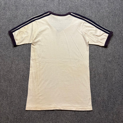 Women’s 1980s Adidas V-Neck Ringer Shirt - XL