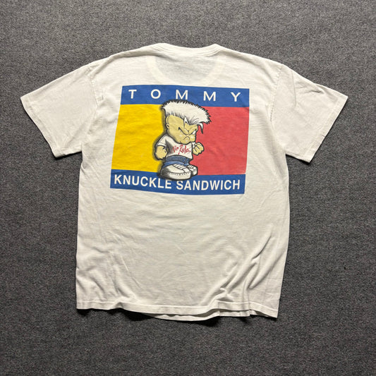 90s NO RULES Tommy Knuckle Sandwhich Shirt - L