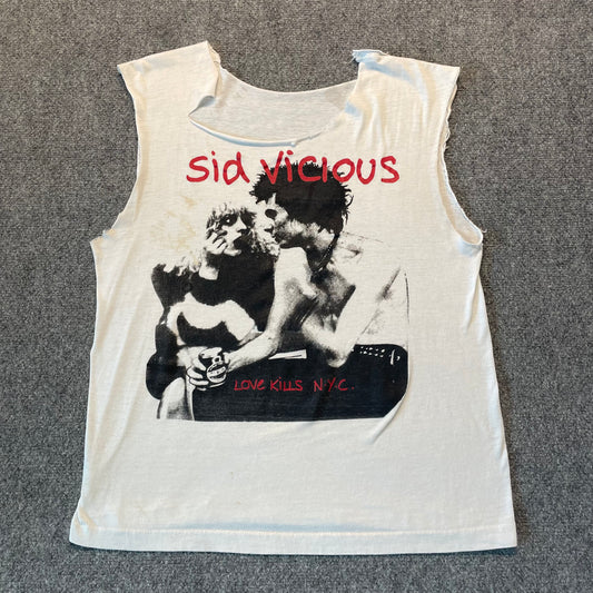 1980s Sid Vicious Sex Pistols Love Kills N.Y.C Cutoff - M