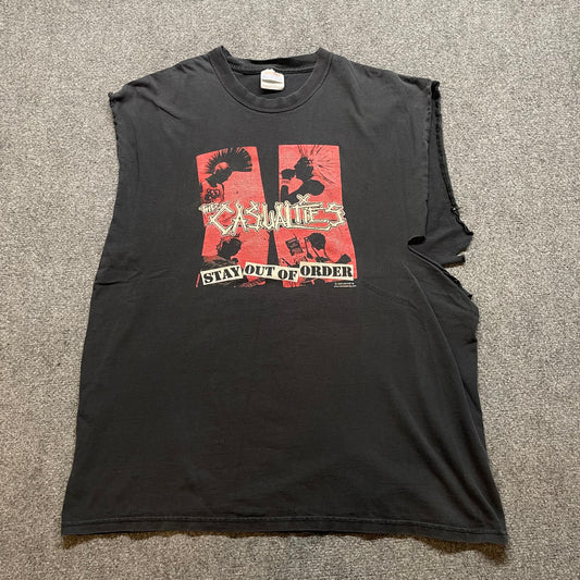 02’ The Casualties Stay Out of Order Cut off - XL