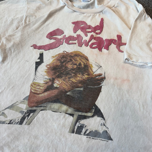 1980s Rod Stewart Out of Order Tour T-Shirt - M