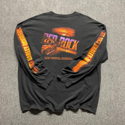 2000s Red Rock Las Vegas Harley Davidson L/S - 2XL