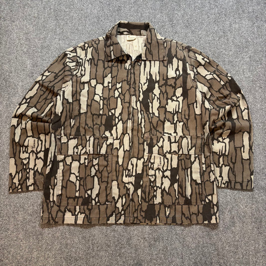 1980s Trebark Camo Zip Up Jacket - S