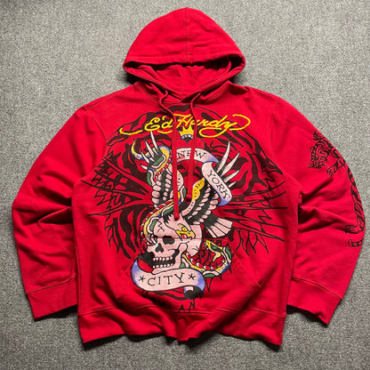 Y2K Ed Hardy Hoodie - L