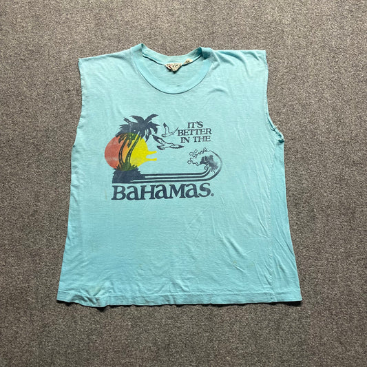 1980s Better in the Bahamas Cutoff Shirt - S