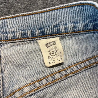 90s Levi’s 505 Bleached & Distressed Jeans - 32x34