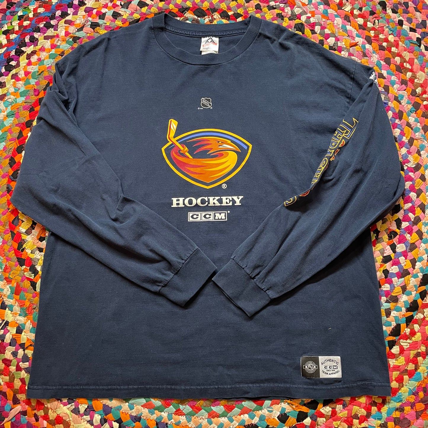 Vintage Atlanta Thrasher CCM Hockey LongSleeve Shirt