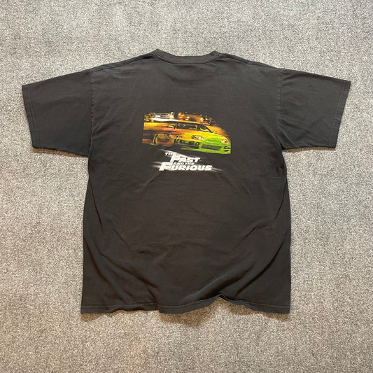Rare Euro 2001 The Fast & The Furious Promo T-Shirt - L