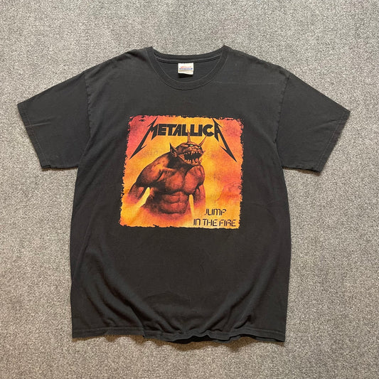 05’ Metallica Jump in the Fire Shirt - L