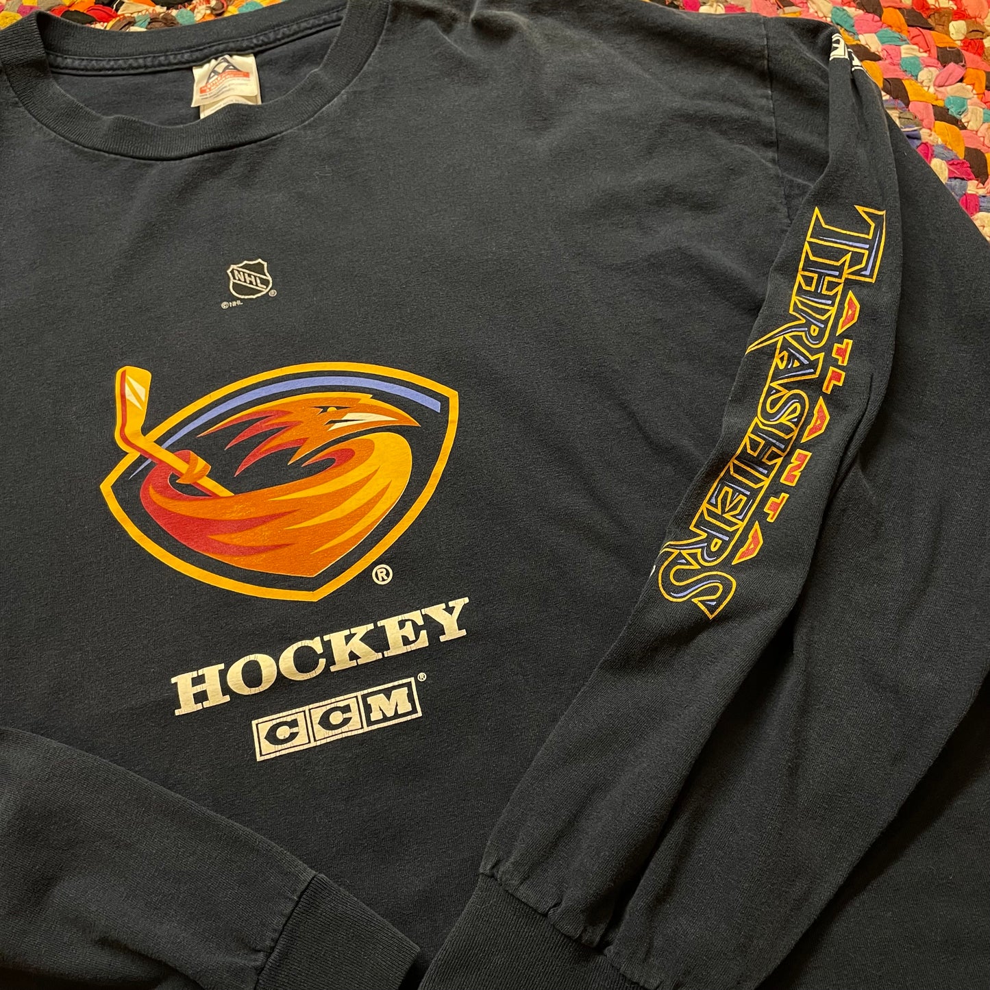 Vintage Atlanta Thrasher CCM Hockey LongSleeve Shirt