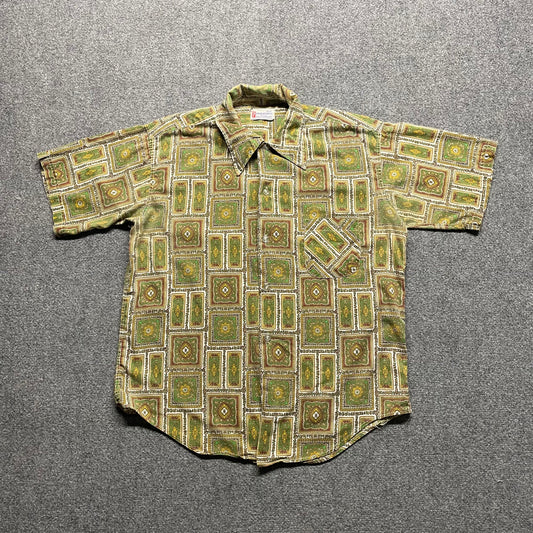 1980s Perma Press Button Up - L