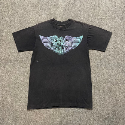 90s Holographic Harley Davidson Shirt - M