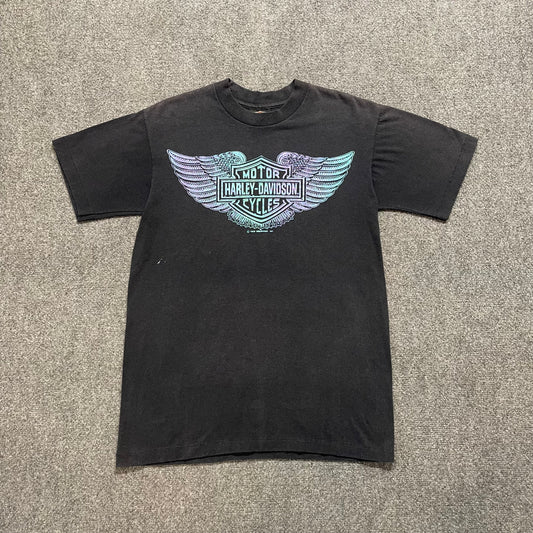 90s Holographic Harley Davidson Shirt - M