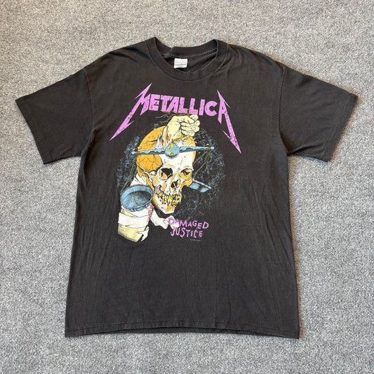 1988 Metallica Damaged Justice Tour T-Shirt - L