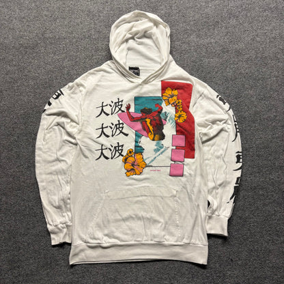 1980s East Coast Designs Surf-wear Lightweight Hoodie - M