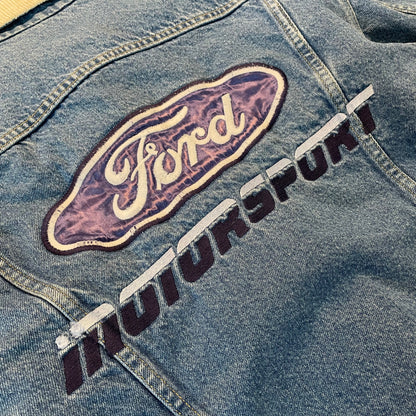 1980s Lee Ford Motorsport Jean Jacket - L
