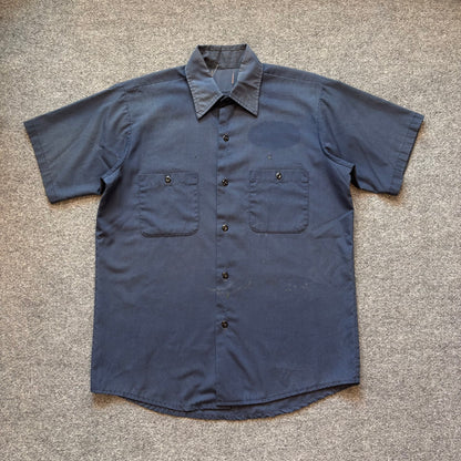 80s Mechanics Button Up - L
