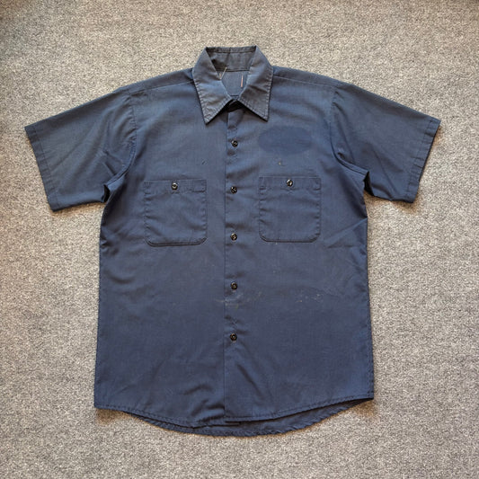 80s Mechanics Button Up - L