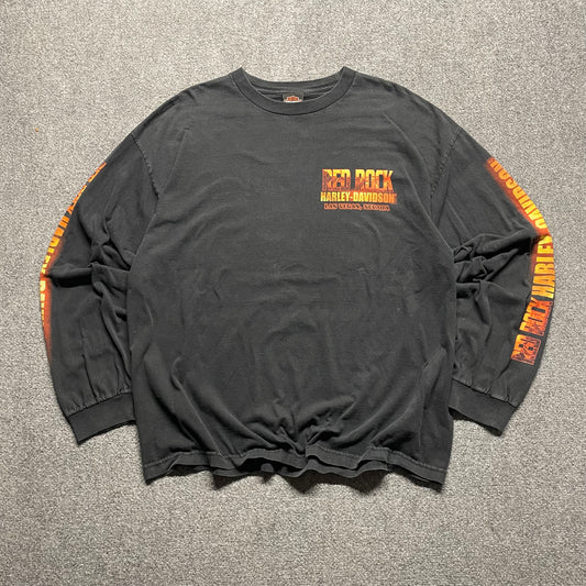 2000s Red Rock Las Vegas Harley Davidson L/S - 2XL