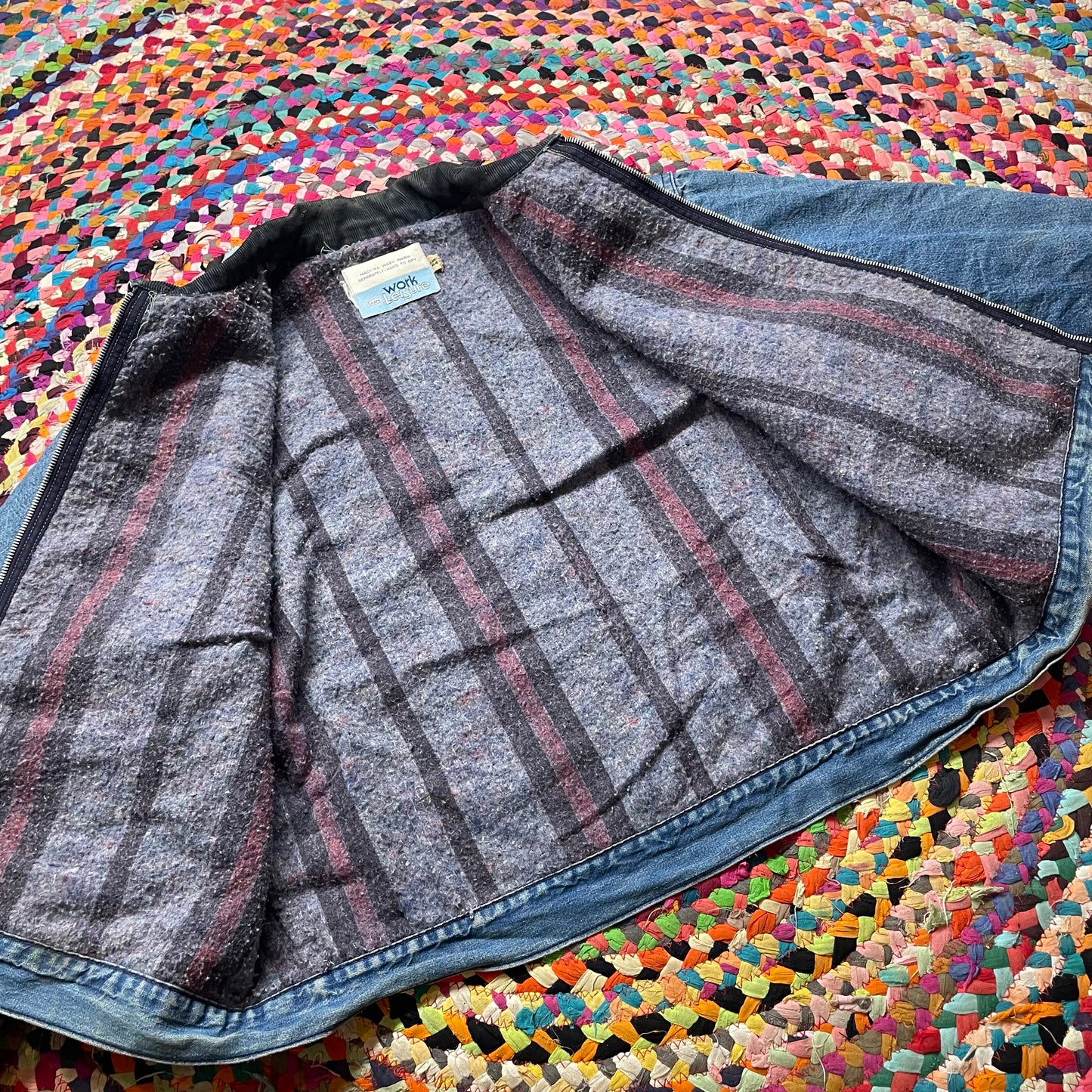 1970s Sears Work Leisure Denim Detroit Style Jacket