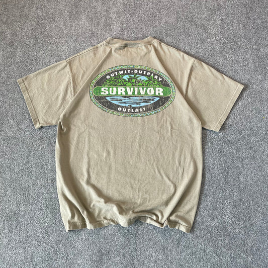 2000s Survivor TV Promo Shirt - L