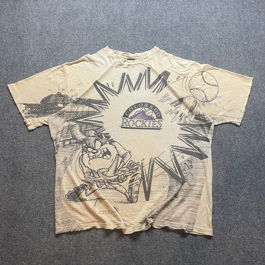 1990s Colorado Rockies Looney Tunes T-Shirt - One Sz