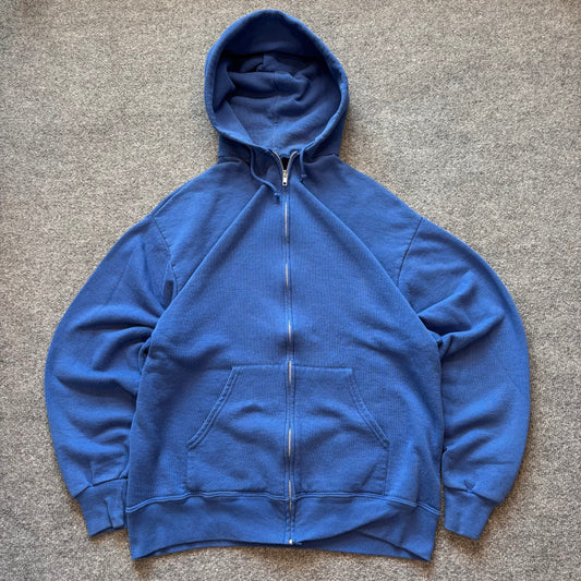90s Zip Up Hoodie - L