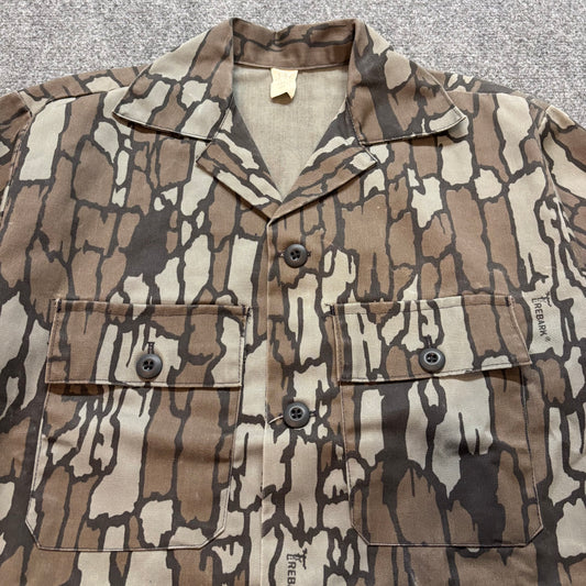1980s Trebark Camo Button Up Shirt - S